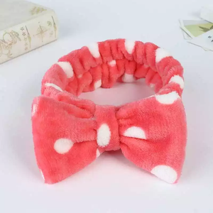 Elastic Headband. Elastic Head band tie. Polkadot Head Bands.