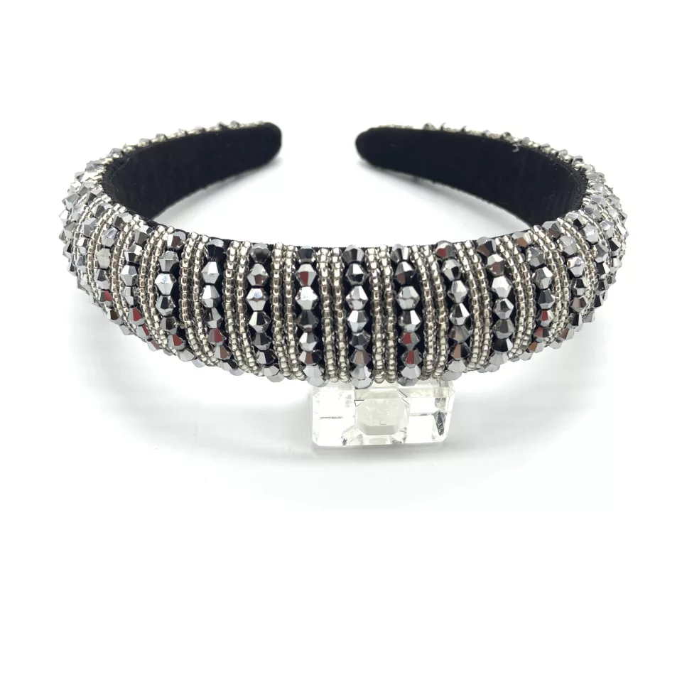 Silver hairband. Hair tie. Child and Adult hairband. 