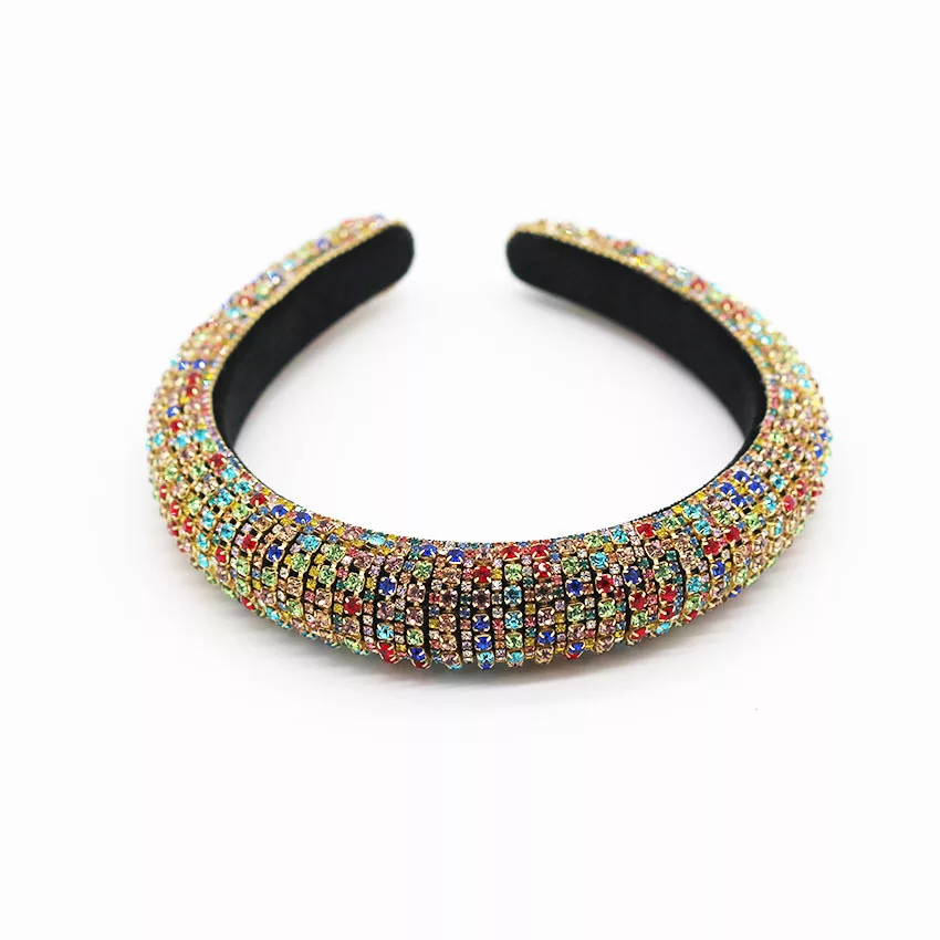 Rainbow hairband. Elastic Headband. Elastic Headband tie. 